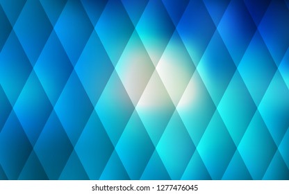 Light BLUE vector cover in polygonal style. Modern abstract illustration with colorful rectangles. Modern template for your landing page.