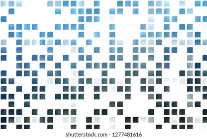 Light BLUE vector cover in polygonal style. Modern abstract illustration with colorful rectangles. Pattern for busines ad, booklets, leaflets