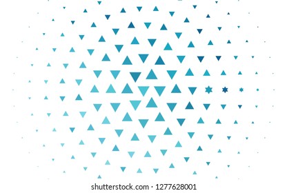 Light BLUE vector cover in polygonal style. Modern abstract illustration with colorful triangles. Smart design for your business advert.