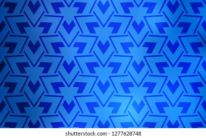 Light BLUE vector cover with polygonal style. Illustration with set of colorful triangles, lines. Best design for poster, banner.