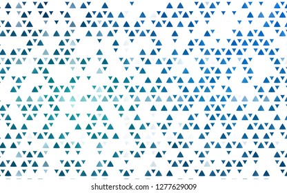 Light BLUE vector cover in polygonal style. Decorative design in abstract style with triangles. Modern template for your landing page.
