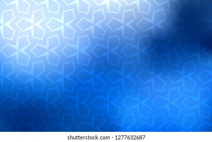 Light BLUE vector cover in polygonal style. Decorative design in abstract style with rectangles. Smart design for your business advert.