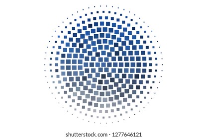 Light BLUE vector cover in polygonal style. Decorative design in abstract style with rectangles. Pattern for busines ad, booklets, leaflets