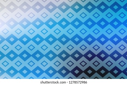 Light BLUE vector cover in polygonal style. Glitter abstract illustration with rectangular shapes. Pattern for busines ad, booklets, leaflets
