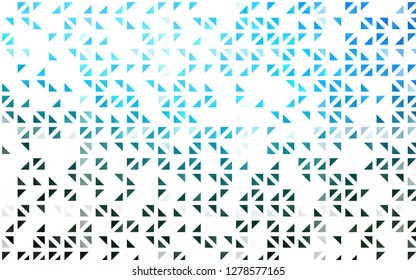 Light BLUE vector cover in polygonal style. Beautiful illustration with triangles in nature style. Smart design for your business advert.