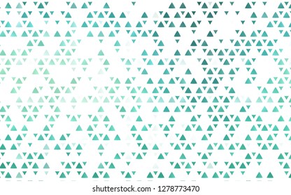 Light BLUE vector cover in polygonal style. Abstract gradient illustration with triangles. Modern template for your landing page.