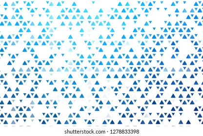 Light BLUE vector cover in polygonal style. Glitter abstract illustration with triangular shapes. Best design for your ad, poster, banner.