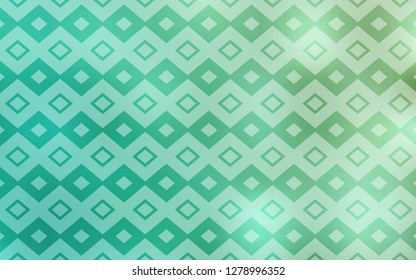 Light BLUE vector cover in polygonal style. Decorative design in abstract style with rectangles. Pattern for busines ad, booklets, leaflets