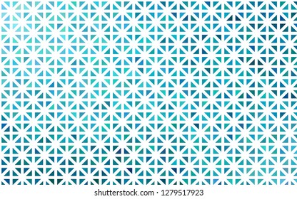 Light BLUE vector cover in polygonal style. Illustration with set of colorful triangles. Modern template for your landing page.