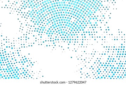 Light BLUE vector cover in polygonal style. Beautiful illustration with rectangles and squares. Pattern for busines ad, booklets, leaflets