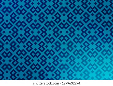 Light BLUE vector cover in polygonal style. Glitter abstract illustration with rectangular shapes. Pattern for busines ad, booklets, leaflets