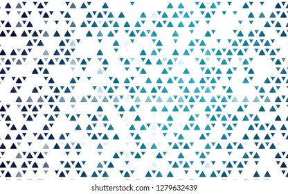 Light BLUE vector cover in polygonal style. Modern abstract illustration with colorful triangles. Modern template for your landing page.