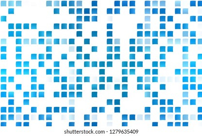 Light BLUE vector cover in polygonal style. Beautiful illustration with rectangles and squares. Modern template for your landing page.