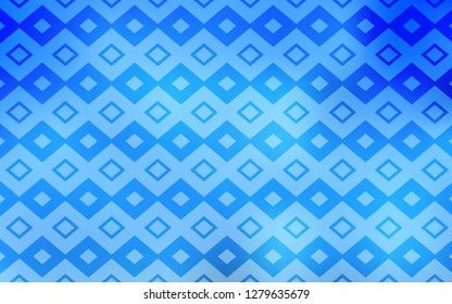 Light BLUE vector cover in polygonal style. Illustration with set of colorful rectangles. Best design for your ad, poster, banner.