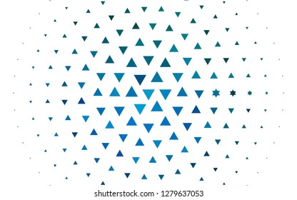 Light BLUE vector cover in polygonal style. Decorative design in abstract style with triangles. Best design for your ad, poster, banner.