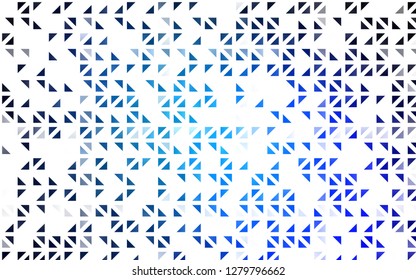 Light BLUE vector cover in polygonal style. Glitter abstract illustration with triangular shapes. Smart design for your business advert.