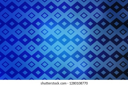 Light BLUE vector cover in polygonal style. Illustration with set of colorful rectangles. Modern template for your landing page.