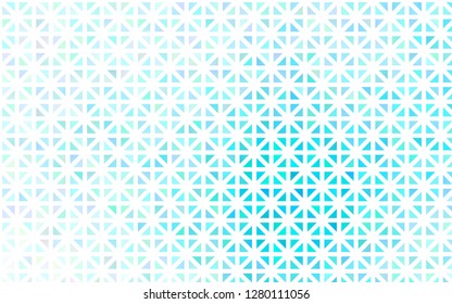 Light BLUE vector cover in polygonal style. Glitter abstract illustration with triangular shapes. Pattern can be used for websites.