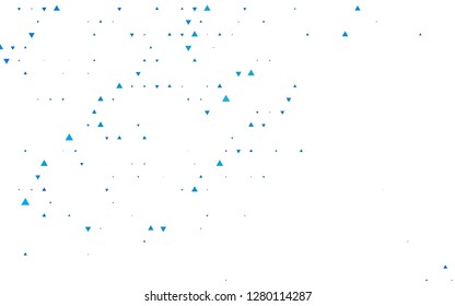 Light BLUE vector cover in polygonal style. Illustration with set of colorful triangles. Pattern for busines ad, booklets, leaflets