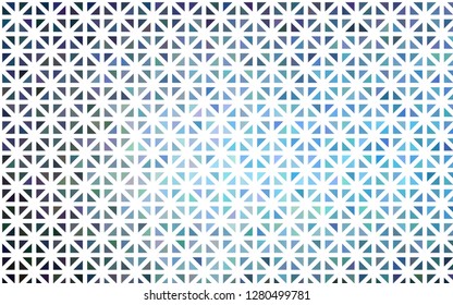 Light BLUE vector cover in polygonal style. Decorative design in abstract style with triangles. Smart design for your business advert.