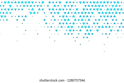 Light BLUE vector cover in polygonal style. Triangles on abstract background with colorful gradient. Pattern can be used for websites.
