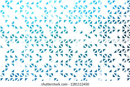 Light BLUE vector cover in polygonal style. Abstract gradient illustration with triangles. Pattern for busines ad, booklets, leaflets