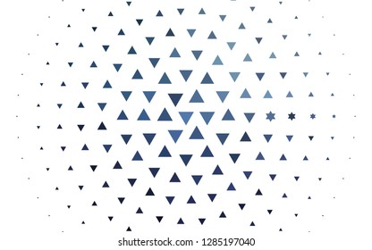 Light BLUE vector cover in polygonal style. Illustration with set of colorful triangles. Pattern for busines ad, booklets, leaflets