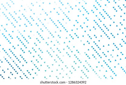 Light BLUE vector cover in polygonal style. Beautiful illustration with triangles in nature style. Pattern for busines ad, booklets, leaflets