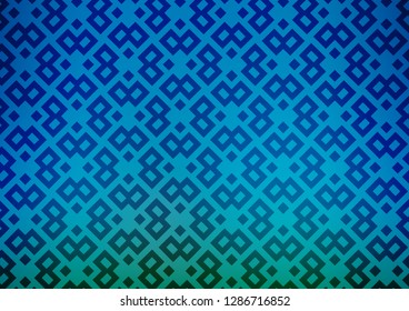 Light BLUE vector cover in polygonal style. Rectangles on abstract background with colorful gradient. Smart design for your business advert.