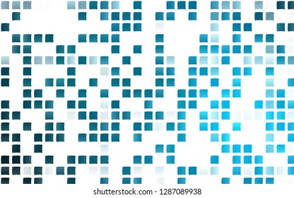 Light BLUE vector cover in polygonal style. Beautiful illustration with rectangles and squares. Pattern can be used for websites.