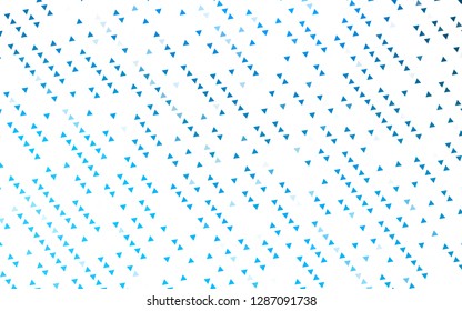Light BLUE vector cover in polygonal style. Beautiful illustration with triangles in nature style. Pattern for busines ad, booklets, leaflets