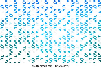 Light BLUE vector cover in polygonal style. Modern abstract illustration with colorful triangles. Pattern for commercials.
