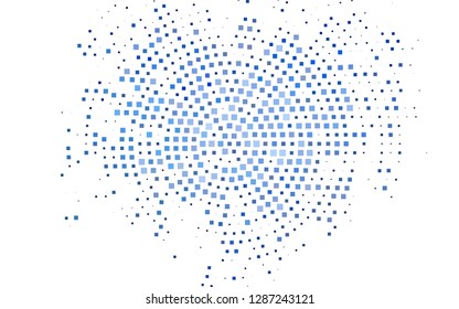 Light BLUE vector cover in polygonal style. Abstract gradient illustration with rectangles. Pattern for busines ad, booklets, leaflets