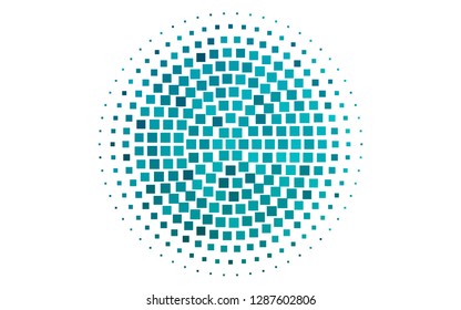 Light BLUE vector cover in polygonal style. Rectangles on abstract background with colorful gradient. Best design for your ad, poster, banner.
