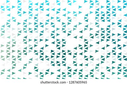 Light BLUE vector cover in polygonal style. Modern abstract illustration with colorful triangles. Best design for your ad, poster, banner.