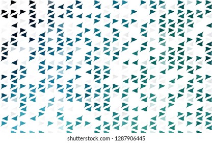Light BLUE vector cover in polygonal style. Glitter abstract illustration with triangular shapes. Pattern for busines ad, booklets, leaflets