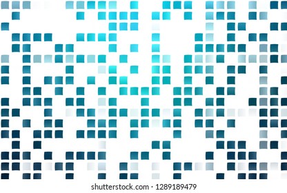 Light BLUE vector cover in polygonal style. Glitter abstract illustration with rectangular shapes. Pattern for commercials.