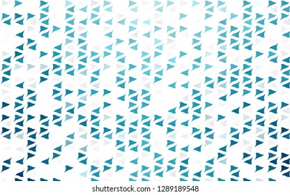 Light BLUE vector cover in polygonal style. Abstract gradient illustration with triangles. Pattern for commercials.