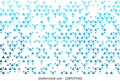 Light BLUE vector cover in polygonal style. Abstract gradient illustration with triangles. Pattern for commercials.