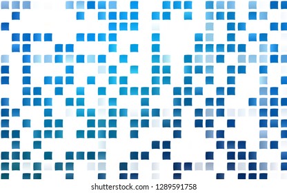 Light BLUE vector cover in polygonal style. Glitter abstract illustration with rectangular shapes. Pattern can be used for websites.