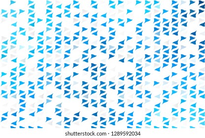 Light BLUE vector cover in polygonal style. Beautiful illustration with triangles in nature style. Smart design for your business advert.