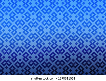 Light BLUE vector cover in polygonal style. Beautiful illustration with rectangles and squares. Modern template for your landing page.