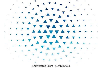 Light BLUE vector cover in polygonal style. Modern abstract illustration with colorful triangles. Modern template for your landing page.