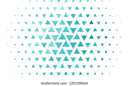 Light BLUE vector cover in polygonal style. Decorative design in abstract style with triangles. Best design for your ad, poster, banner.