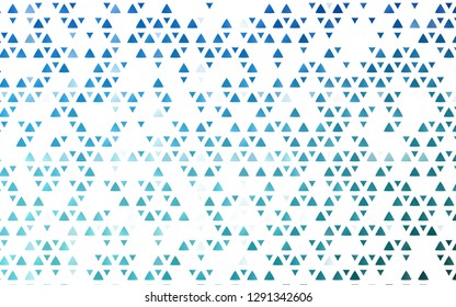 Light BLUE vector cover in polygonal style. Illustration with set of colorful triangles. Pattern for busines ad, booklets, leaflets