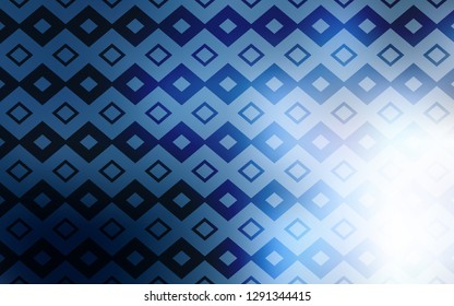 Light BLUE vector cover in polygonal style. Modern abstract illustration with colorful rectangles. Smart design for your business advert.