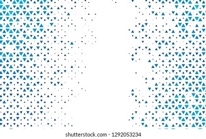 Light BLUE vector cover in polygonal style. Triangles on abstract background with colorful gradient. Best design for your ad, poster, banner.