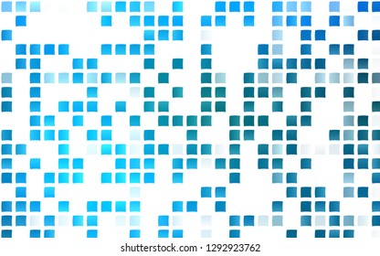 Light BLUE vector cover in polygonal style. Glitter abstract illustration with rectangular shapes. Pattern can be used for websites.
