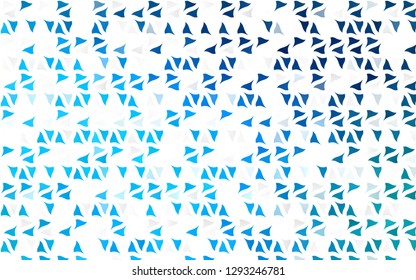 Light BLUE vector cover in polygonal style. Decorative design in abstract style with triangles. Smart design for your business advert.