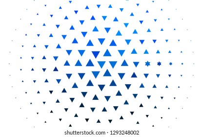 Light BLUE vector cover in polygonal style. Decorative design in abstract style with triangles. Pattern can be used for websites.